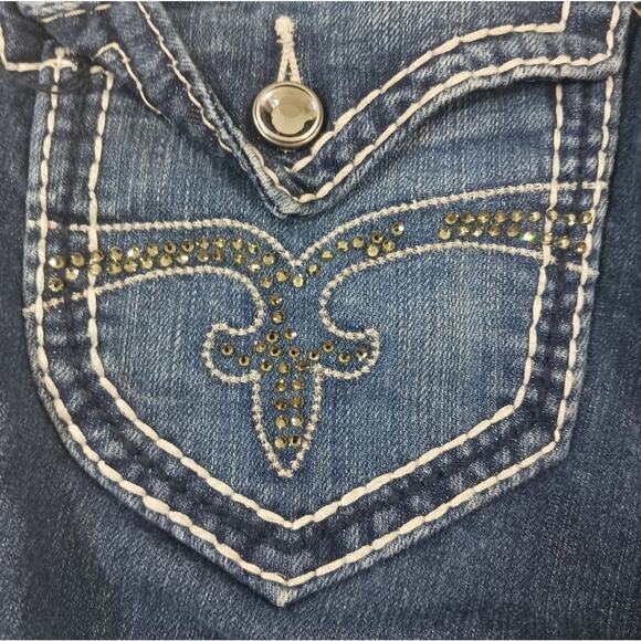 Rock Revival Scarlet Skinny GUC $168 size 28 J1115 - Picture 6 of 10